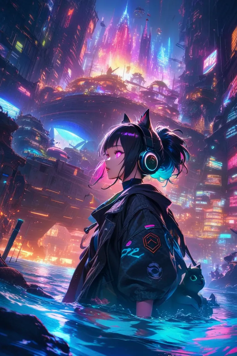  * Basics:
   * Japanese woman in her 20s wearing flying cat ears, Fantasy, colorful, exhaustiveな背景
   * unknown creatures that live in the deep sea, Illumination,  real , In the water
   * Cyberpunk squirrels, neon,  near future city, exhaustive
 * Add el...