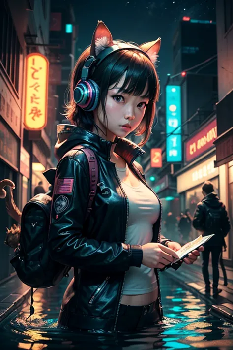  * Basics:
   * Japanese woman in her 20s wearing flying cat ears, Fantasy, colorful, exhaustiveな背景
   * unknown creatures that live in the deep sea, Illumination,  real , In the water
   * Cyberpunk squirrels, neon,  near future city, exhaustive
 * Add el...