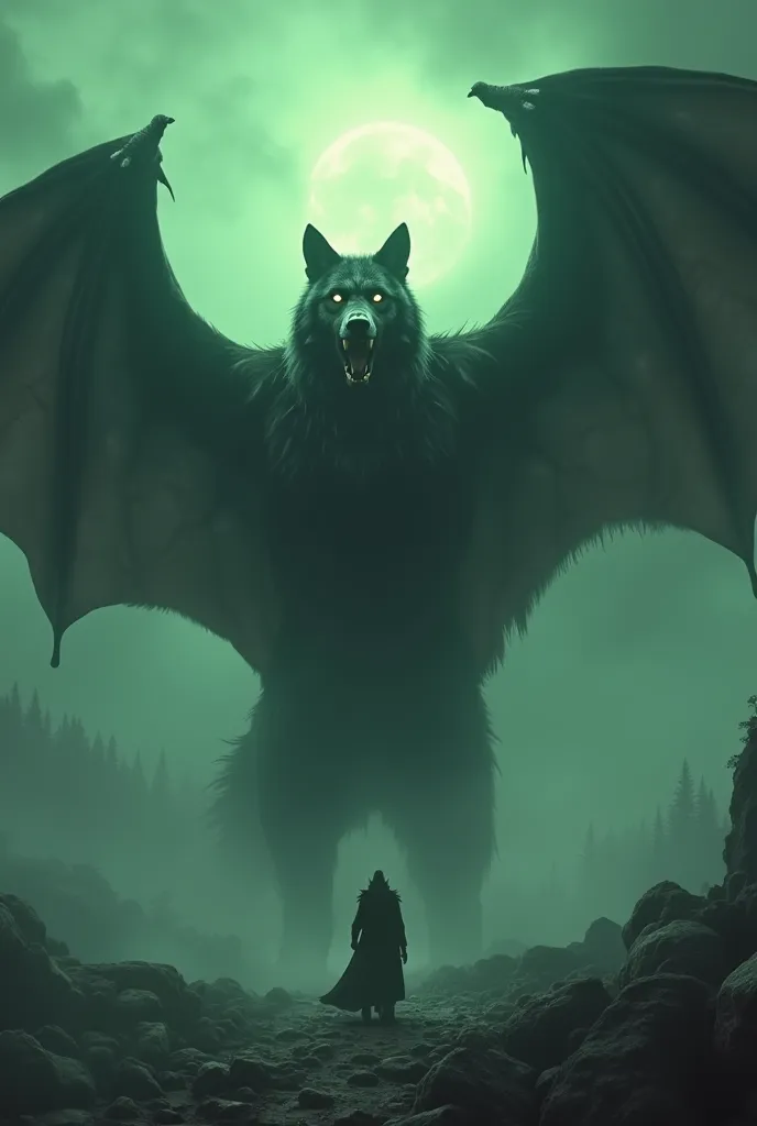 I want to see giant wolves with the blood of vampires, mutants, zombies and wild dogs, giant zombies with some parts of their body without hair and you can see their ribs or there may be some part of their bones, because they are dead but mutated, they hav...