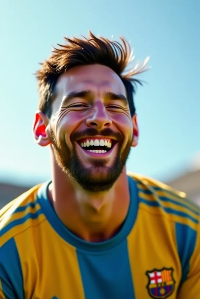 Messi is laughing