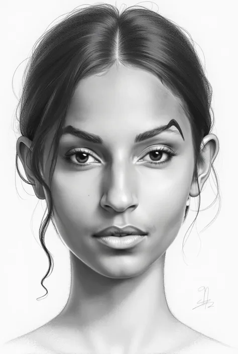 Create a digital drawing in the handmade style of this person, focusing on the main features of the face and maintaining a textured finish with a pencil or charcoal texture.