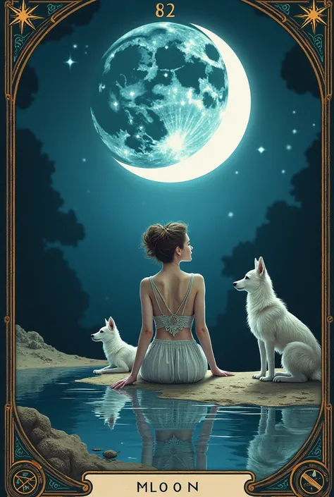 Moon tarot card
