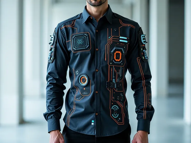 Create a shirt with technology designs