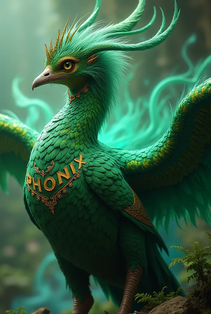 Phonix green bird with 'PHONiX' name 