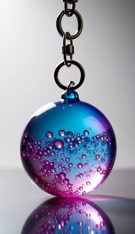 SPHERES AND KEYRINGS WITH EPOXY RESIN IN DIFFERENT BRIGHT AND BEAUTIFUL COLORS 