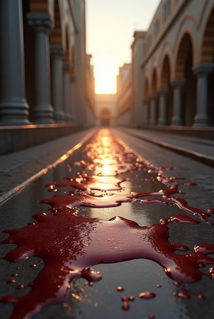 blood drops on madina