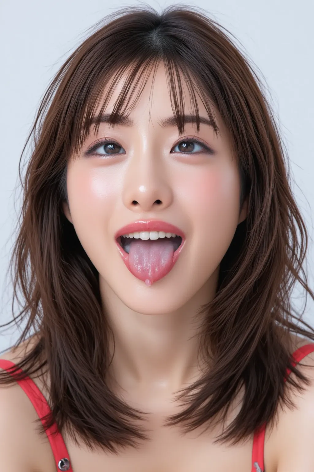 high res pictures.  Japanese woman with her mouth wide open. too much intense oral sex has ended、immediately , There is a large amount of thick white semen in her mouth. she doesn't know what to do with the large amount of thick white semen in her mouth、Sh...