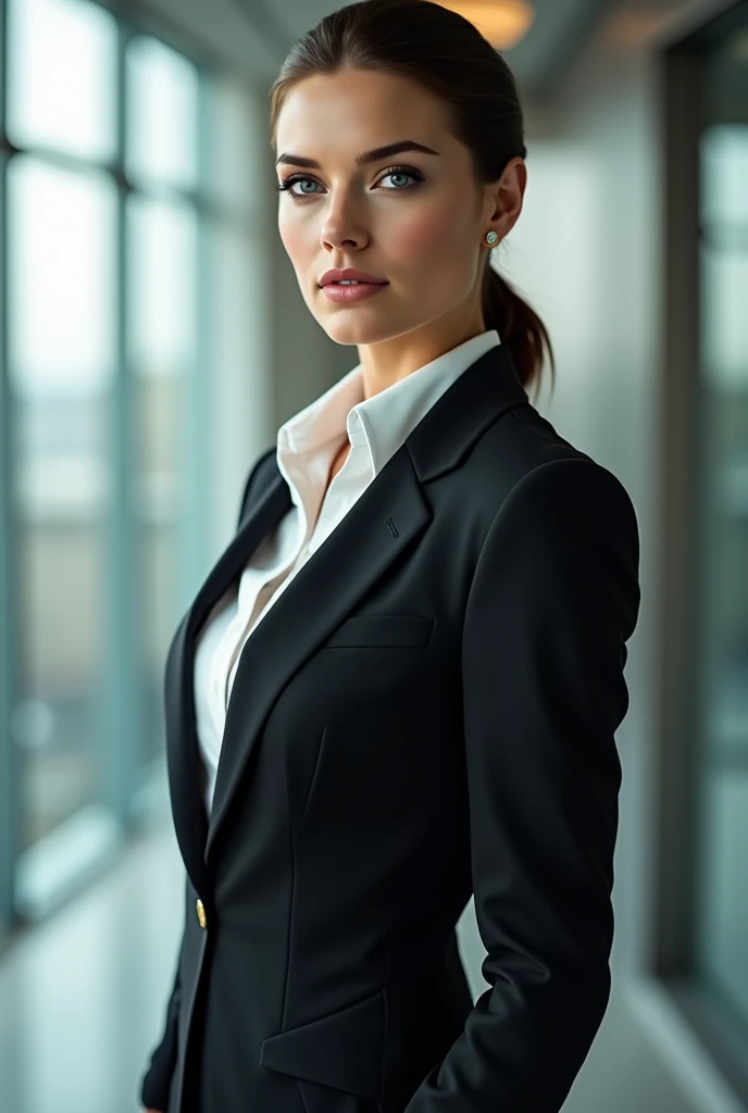 SCARLETT JOHANSSON BUSINESSWOMAN IN SUIT AND TIE