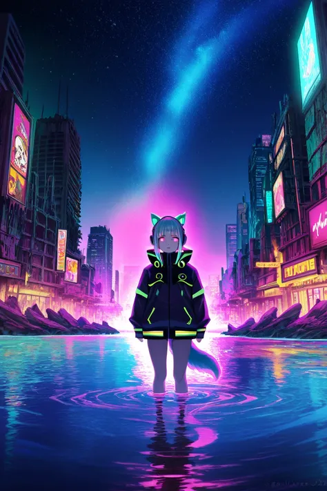  * Basics:
   * Japanese woman in her 20s wearing flying cat ears, Fantasy, colorful, exhaustiveな背景
   * unknown creatures that live in the deep sea, Illumination,  real , In the water
   * Cyberpunk squirrels, neon,  near future city, exhaustive
 * Add el...