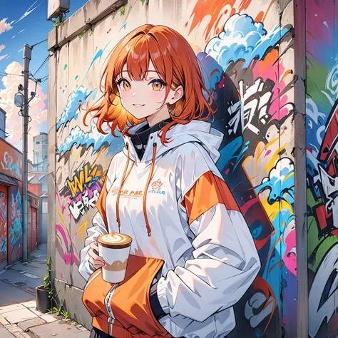 (Highest quality), masterpiece, 极其细致的 CG  8K 插Painting, high collar, extremely high collar saturation,  all colors are getting darker , Painting,  graffiti art by Mr. Nomi , Central composition,   extremely detailed lighting  , Graffiti wall, wall Painting...