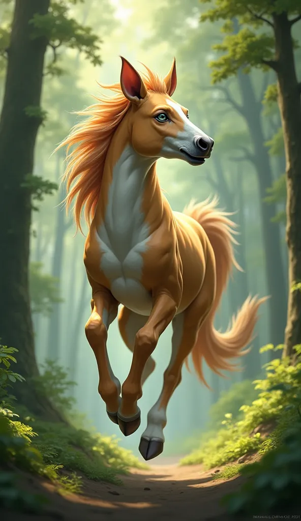 An animal combined with horse and cat