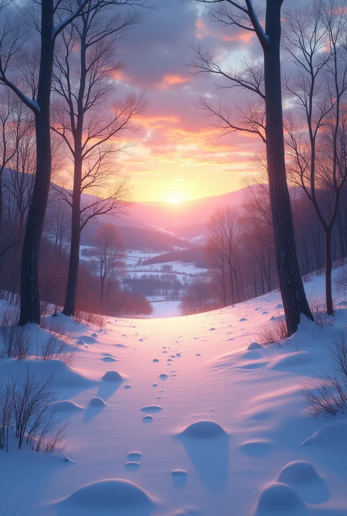  Sunrise in winter