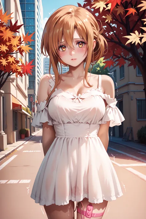 1 woman、big breasts、brown hair, blond eyes realistic and beautiful details、High Quality Illustration、high quality rendering。rich contrast、 Extremely High Quality 、8k、Very Delicate CG Unit、wallpaper、Super wide angle 1 woman,small eyes,bangs between eyes,med...