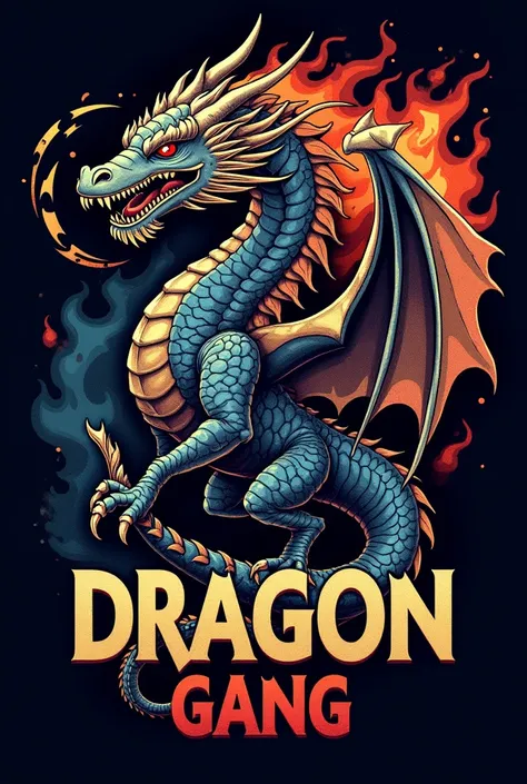 } A stylish design for the "dragon". The background of the t-shirt can be dark,  like black or navy blue , para destacar os detalhes do dragon. O desenho apresenta um dragon imponente e estilizado, with a modern and dynamic trait, , engulfed in flames or m...