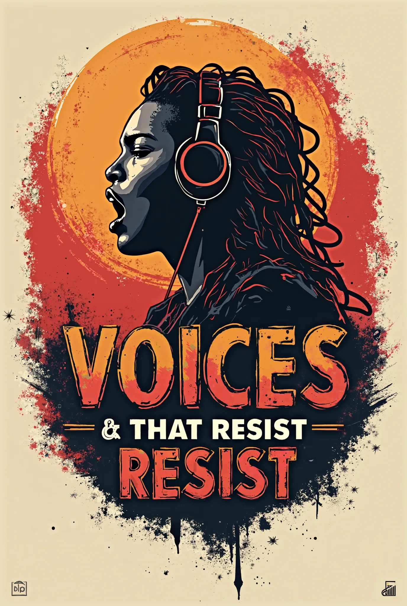 I need a logo for some networks and a podcast called “Voices that Resist”