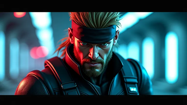 "Create an eye-catching and dynamic thumbnail For a live theme focused on Sony PlayStation 3. The highlight must be an iconic character from the PS3 era, como Snake (Metal Gear Solid 4), with an epic pose and intense expression. The background must contain...