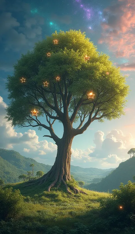 Tree with fruits in the form of stars.