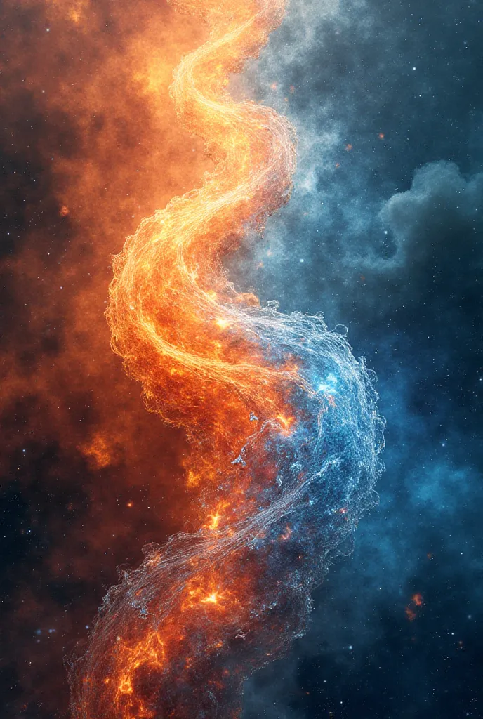 Make cosmic infinity with fire and water 