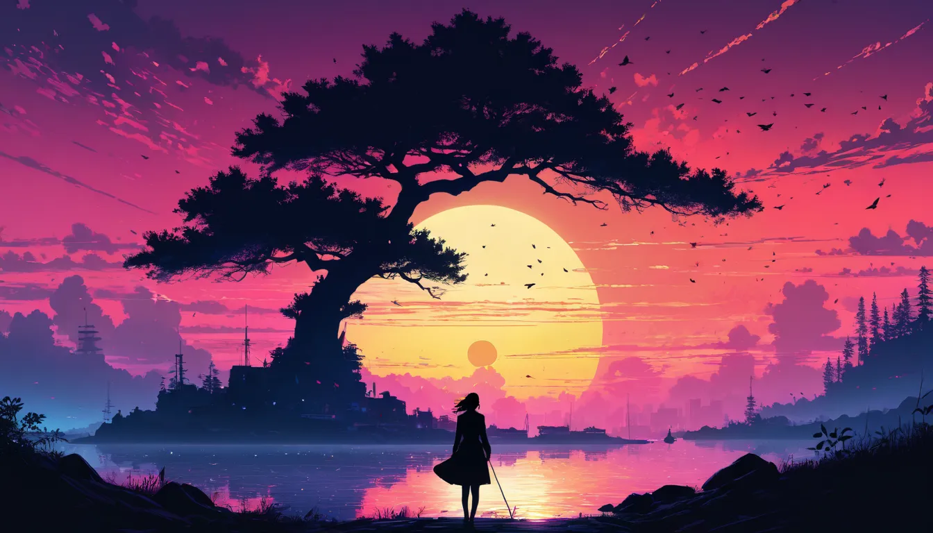 Silhouette Art, by alena aenami, Strengthen, complicated, (Highest quality,  masterpiece, Representative works, official art, Professional, Unity 8k wallpaper 1.3)