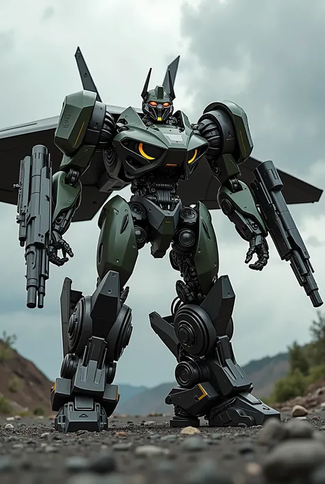 ((Best Quality)), ((Masterpiece)), (Very detailed: 1.3), 8K, ((large f-35 lightning wings)), dark painting, (((autobot))), full of science fiction, (((f-35 lightning ii))), ((robust)), ((lots of warhead)), (((aerial autobot))) fron transformer series stand...