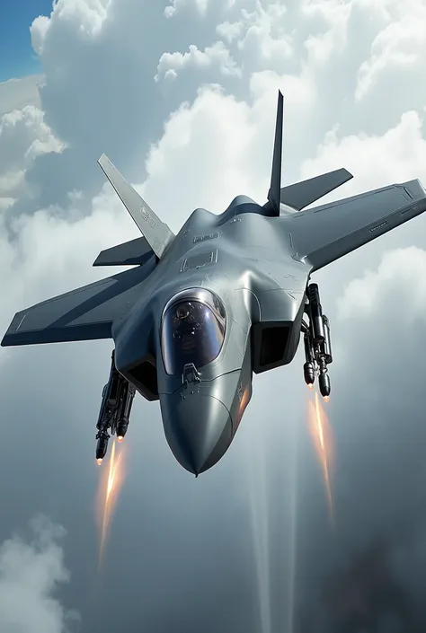 large f-35 lightning, ((maneuvering)), ((Firing warheads))