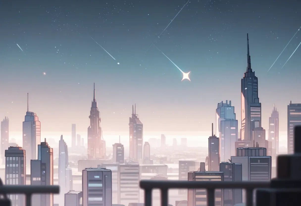 Hilsty, city skyline, stars