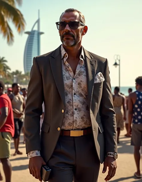 men 41 yo Wearing Gucci and Burberry clothes,, a telephone in the hand in Luanda Bay and the hotel Epic Sana, appearing in the distance in the background and people behind me, some sitting, some standing. . my clothes can't be terse or social,But for young...