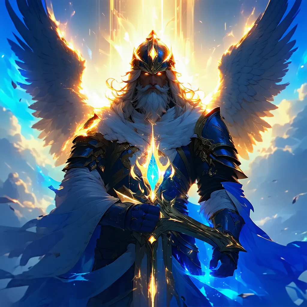 I would like to create a logo that says Elysium for my competitive clan with the image of a legendary heavenly mythical God Elysium that says Elysium in the entire middle of the image and that is anime-like
