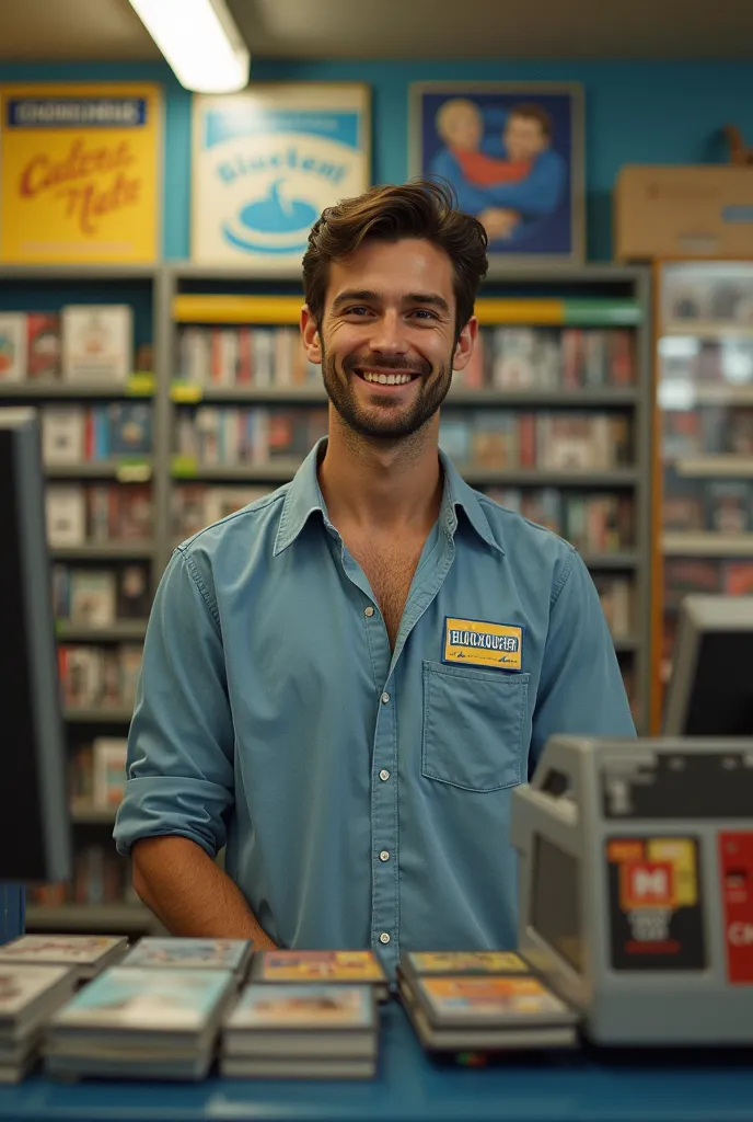 I need an image of David Cook from Blockbuster in his early days