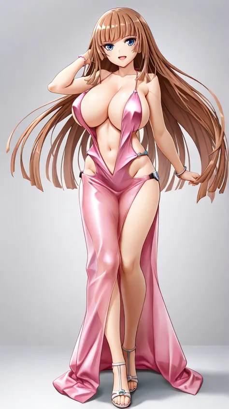 score_9, score_8_up, score_7_up, score_6_up, source_anime, aoi_nagisa_\(metal age\), (BREAK solo, 1girl), koukawa asuka, brown hair, long hair, blue eyes, bangs, side bangs, (huge breasts:0.9),medium body, solid circle eyes,(nsfw),
(LuxuriousWheelsCostume,...