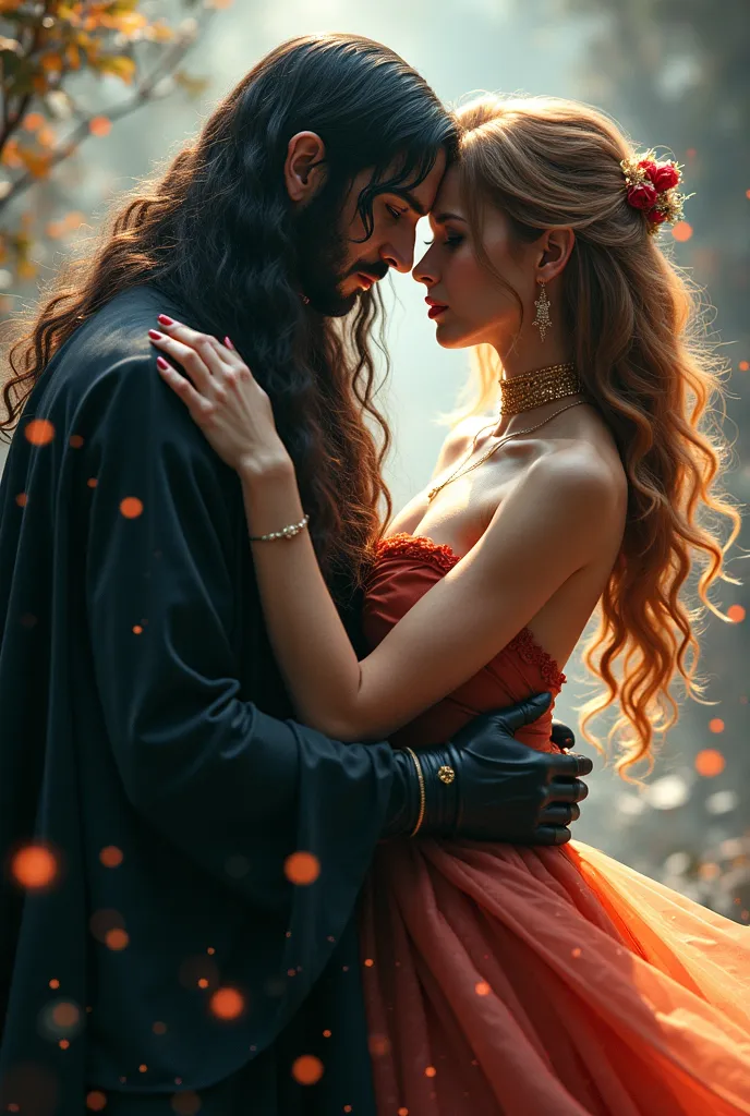 witch girl and princess, Passionate kiss