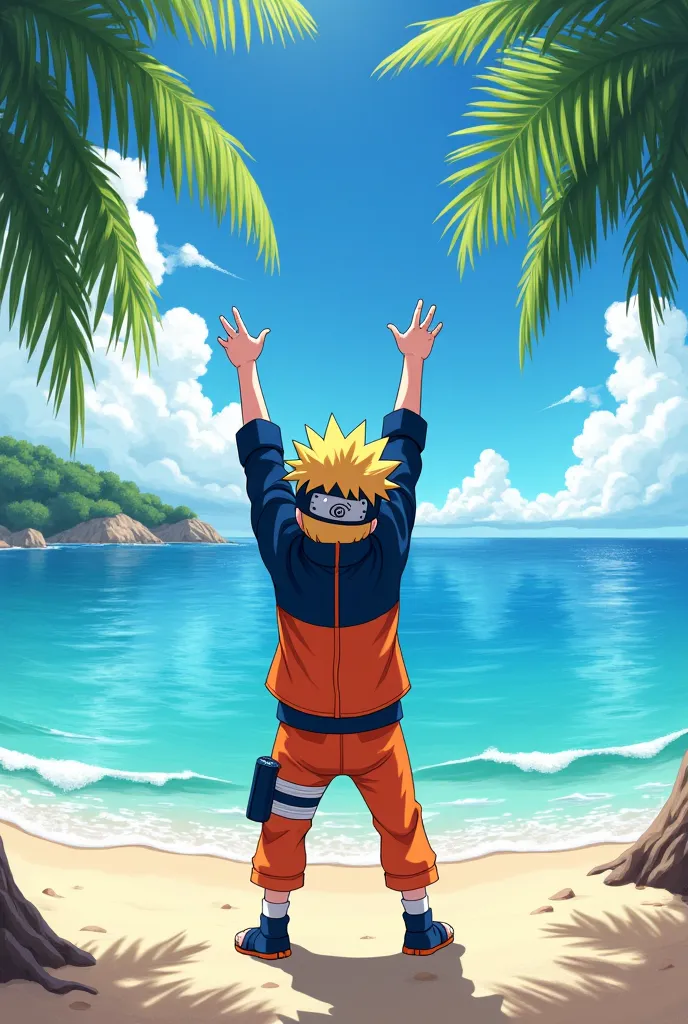 Naruto on the beach