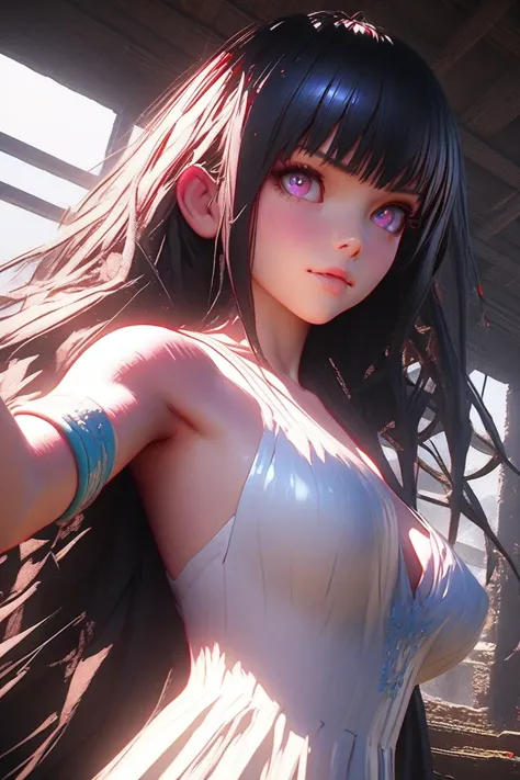 ((Sadako Yamamura))anime girl with big breast posing naked in a room, seductive anime girl, hyper realistic anime, realistic anime 3 d style, | fine detail anime, [ 4 k digital art ]!!, anime highly detailed, anime styled 3d, a hyperrealistic schoolgirl,  ...