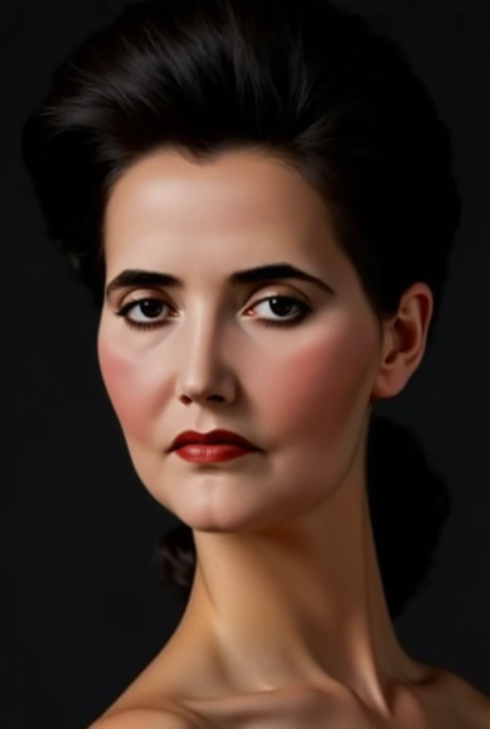 Description for spoken portrait:

mujer adulta,  Between 30 and 40 years old , with an elongated and angled face.  light leather balcony, with a smooth and well-defined appearance. big, expressive eyes,  with an almond shape , with a deep and fixed look.  ...