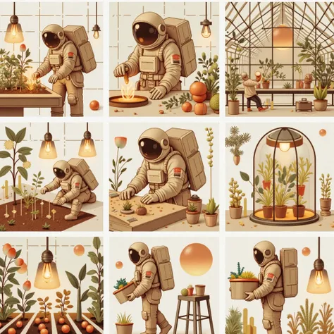 A set about astronaut gardening