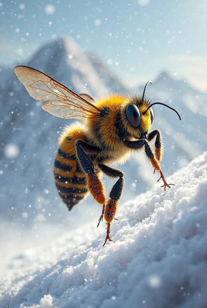 The Realistic Bee as Adam Małysz 