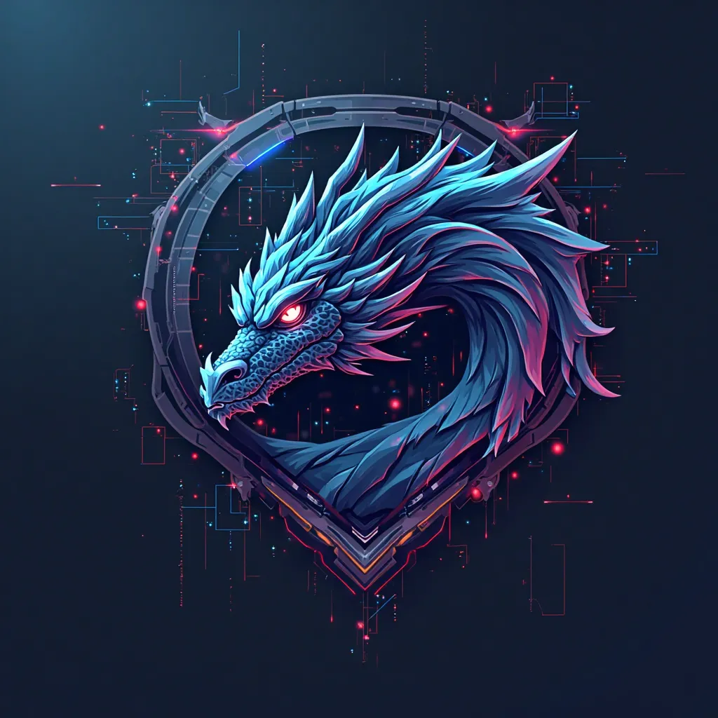 "NANO STUDIO" -ESPORTS gaming dragon logo