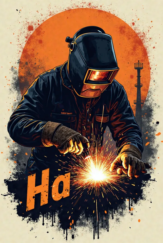 Welder logo in the H word.poli