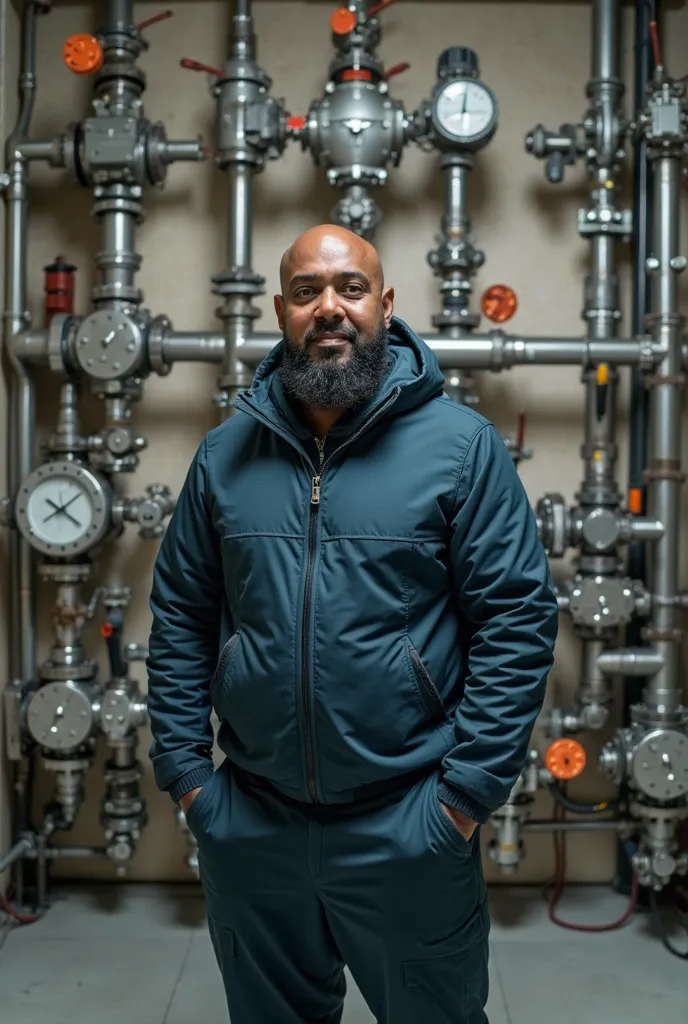 arafed man standing in front of a wall of pipes and valves, photo taken in 2018, taken in 2 0 2 0, photo taken in 2 0 2 0, taken in the early 2020s, advanced technology, high quality picture, discovered photo, taken on iphone 14 pro, taken on iphone 1 3 pr...