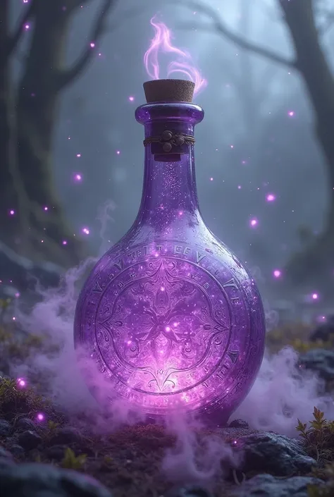 magic bottle with purple 