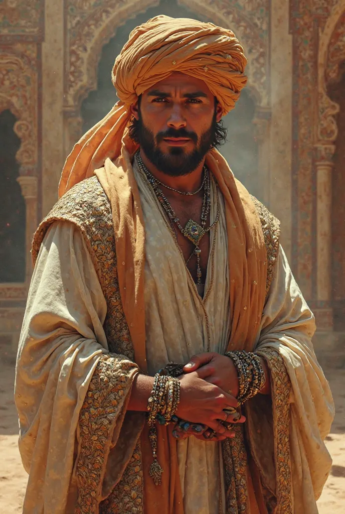 Ryan gosling with Arabian clothes