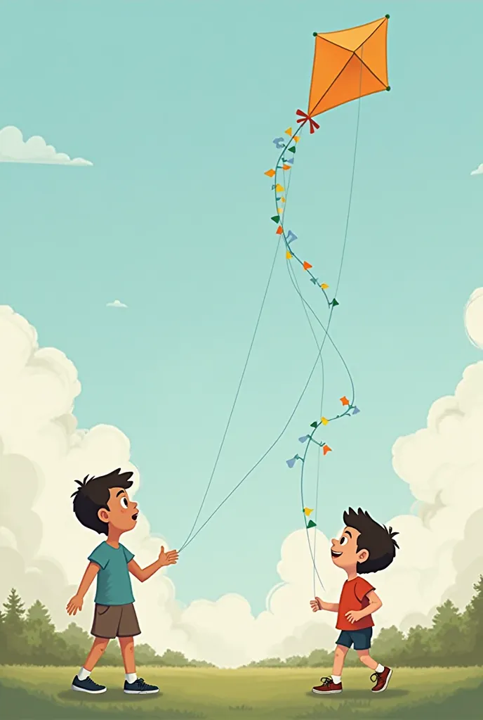 ** Itinerary —  "WHY DOES THE KITE FLY?"**  

**Scene 1 — Park / open sky**  
*( two friends, John e Carlos, a kite. suddenly, She goes up alto e eles começam a discutir.)*  

### ** Dialogue :**  

**John:**  
—  you see ? The kite goes up because the win...