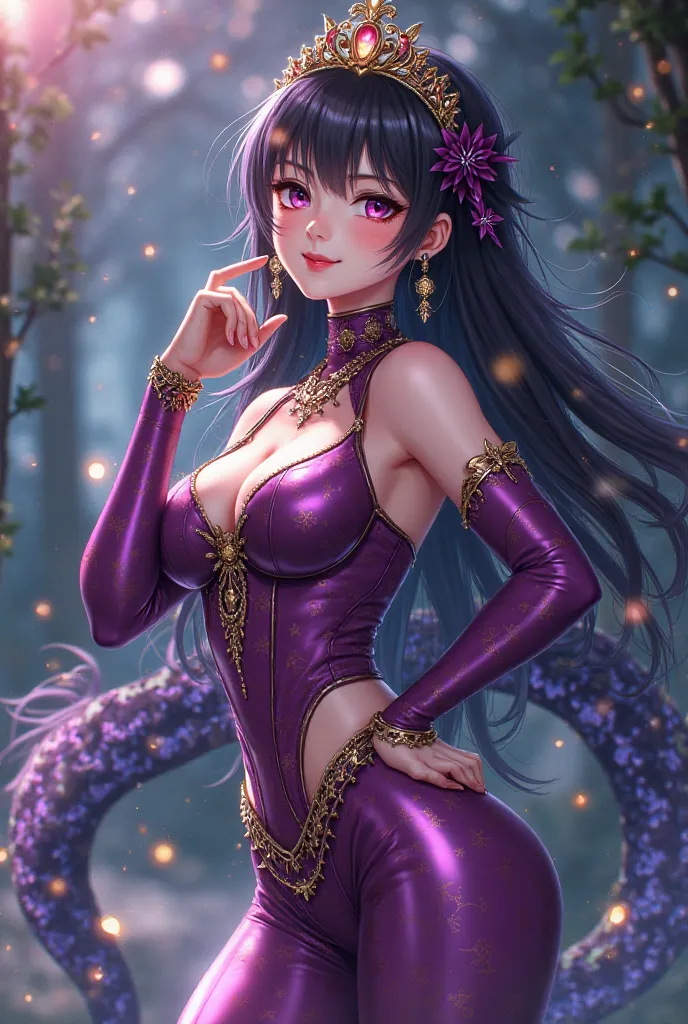 ****ung beautiful woman,(masterpiece:1.3, top quality:1.3, very detailed depiction:1.3, Incredibly High Resolution :1.3,High quality anime drawings),( lamia:1.5, Shiny Latex , Dancer's Outfit:1.3,Mouth-covering Face Veil, Face Veil, Luxurious Accessories ,...