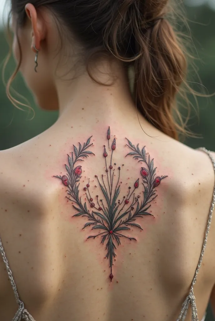 A small but unique tattoo that represents life, freedom, nature, a lot of creativity and love, family