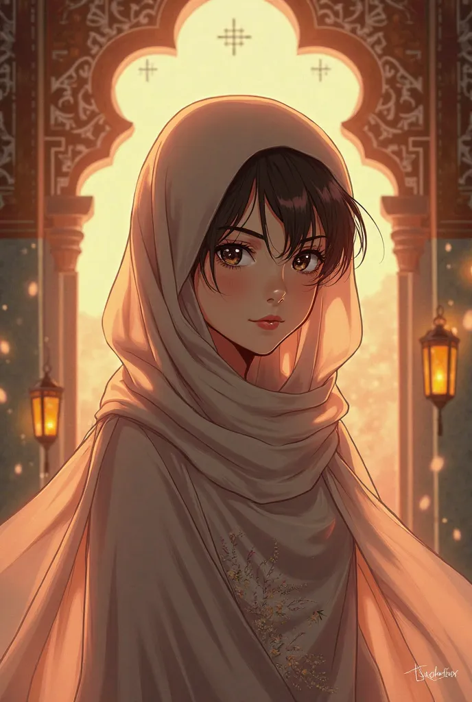 Haibara from conan with ramadan vibe