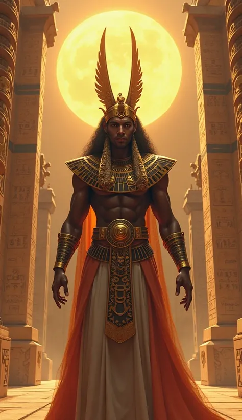 Elder God Ra in ancient Egypt,  ultra real and professional images 