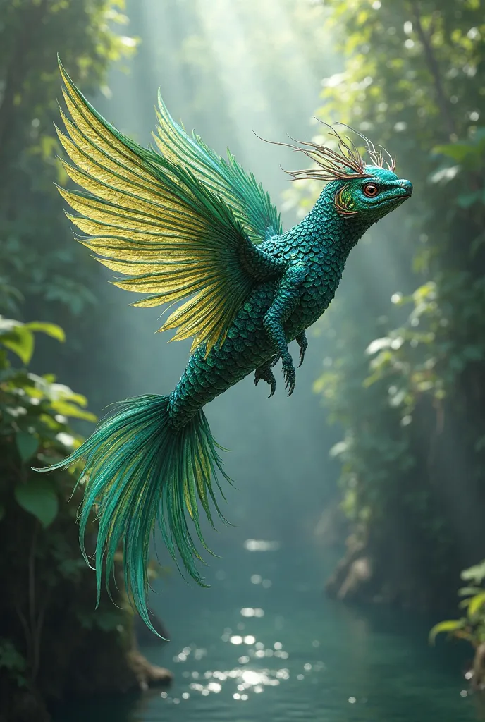 Fish that flies like a Quetzal