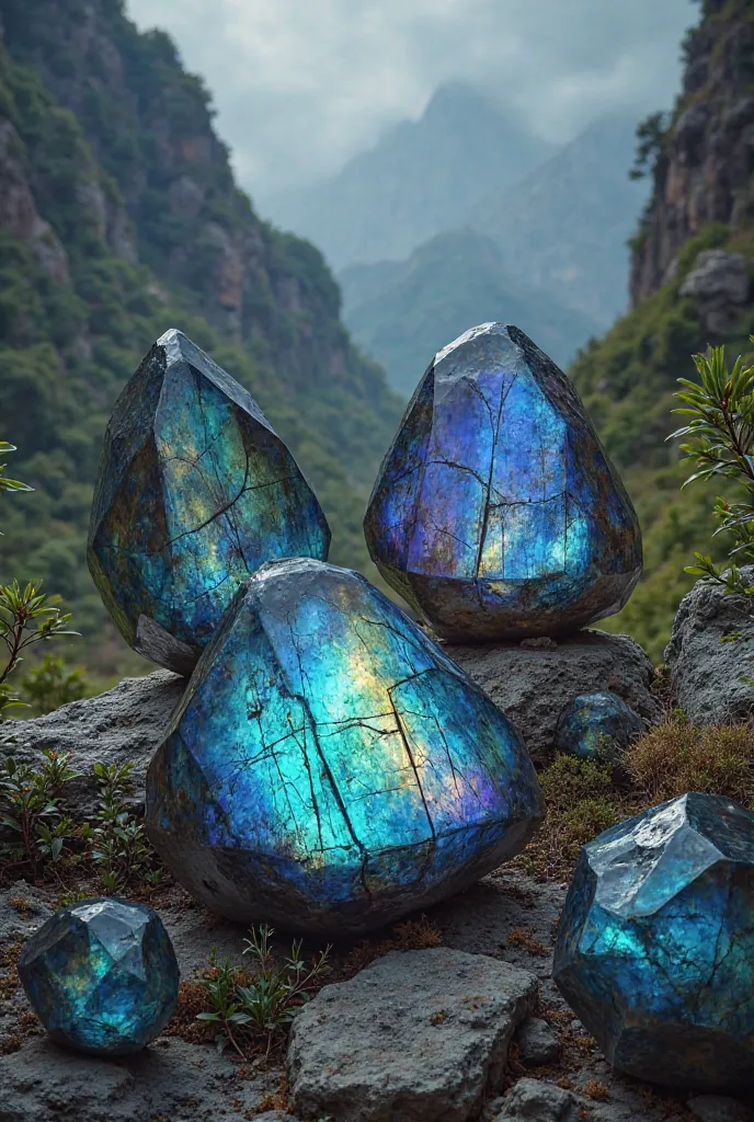 Labradorite dans la nature