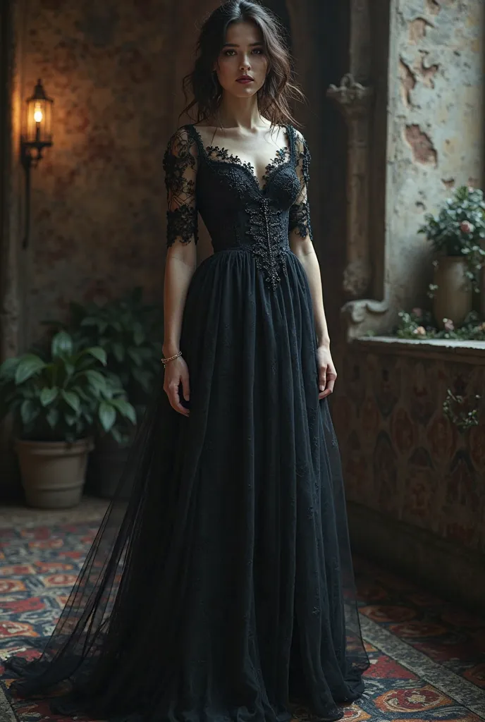 Short Gothic dress designed 