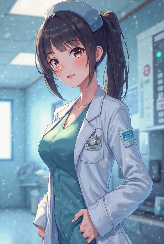 A sexy anime girl who is a doctor